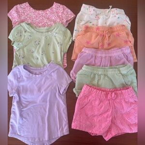 Cat & Jack Tops and Shorts Bundle - 2T
